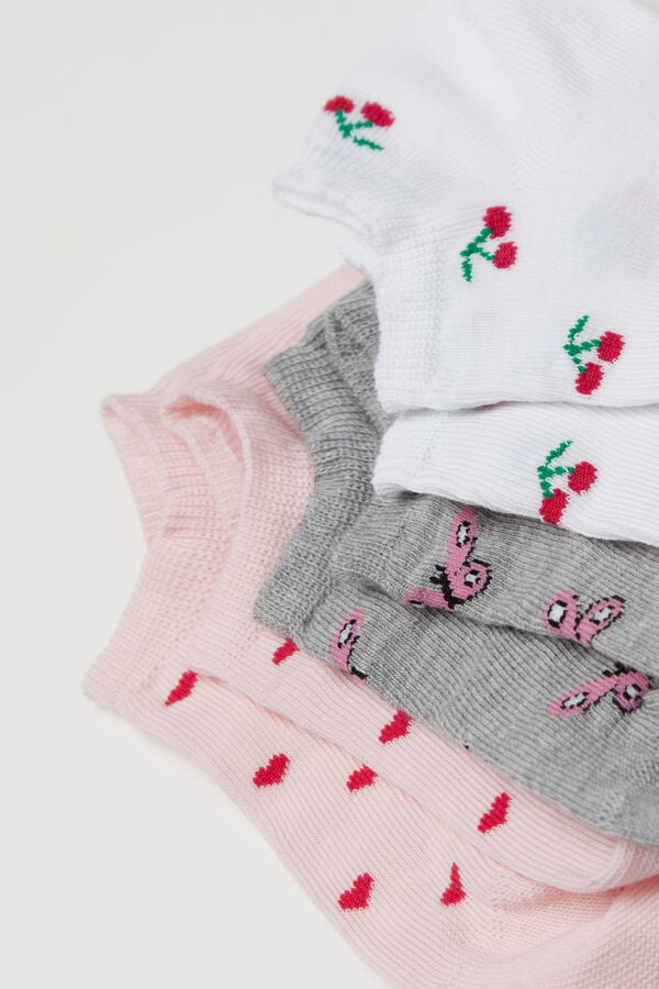Tezenis 3 Pares Calcetines Tobilleros Algodón Estampado Niña Rebajas online