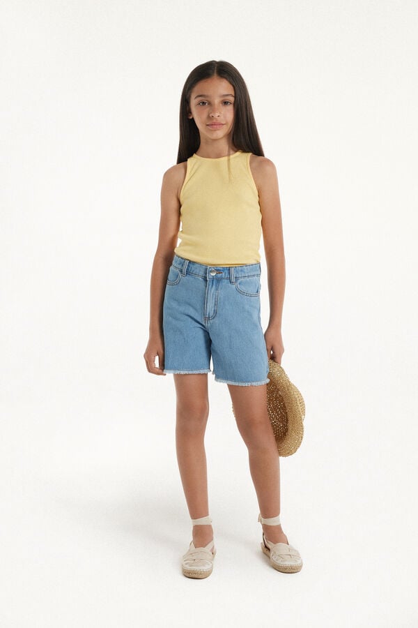 Tezenis Shorts de Denim Deshilachados Descuento por venta flash