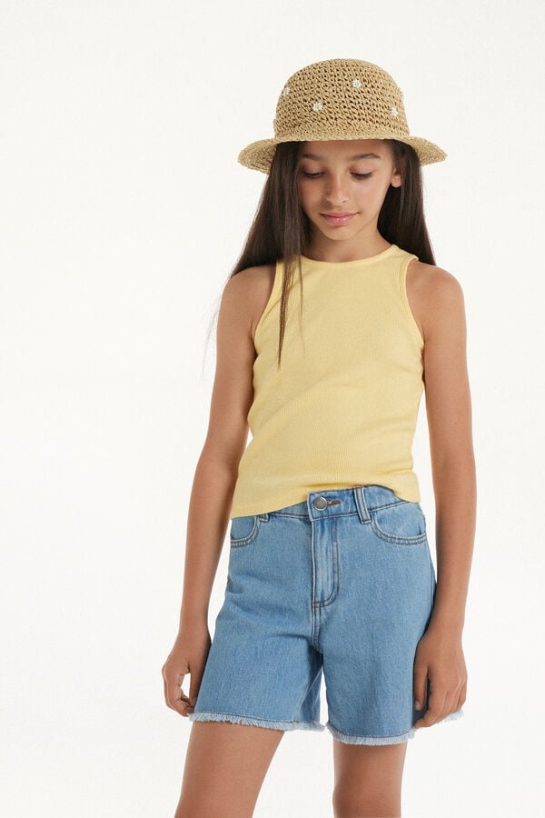 Tezenis Camiseta de Tirantes Anchos de Canalé para Niña Grandes ahorros