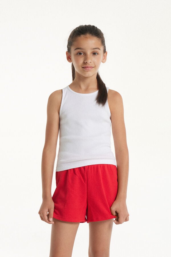 Tezenis Camiseta de Tirantes Anchos de Canalé para Niña Rebajas de fin de temporada