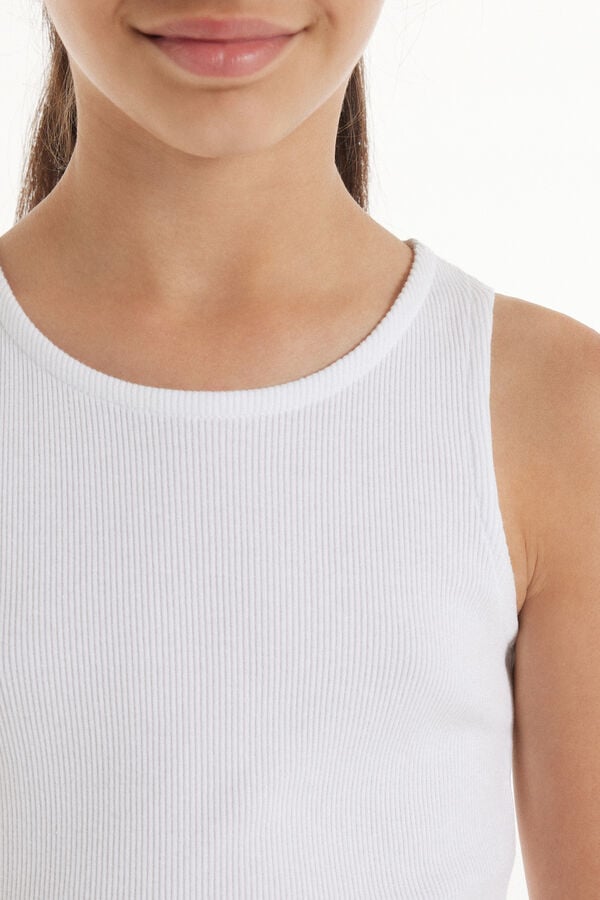 Tezenis Camiseta de Tirantes Anchos de Canalé para Niña Rebajas de fin de temporada