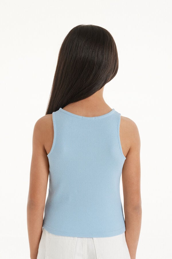 Tezenis Camiseta de Tirantes Anchos de Canalé para Niña Precio ultrabajo
