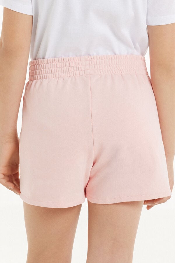 Tezenis Pantalón Corto de Felpa de Algodón Básico para Niña Outlet online