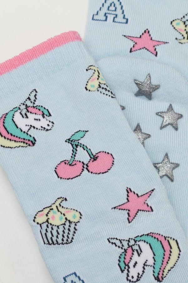 Tezenis Calcetines Antideslizantes Algodón Ligero Estampado para Niña Envío gratis