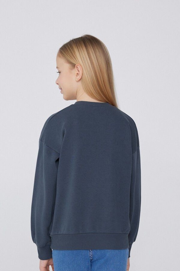 Tezenis Sudadera con Cuello Redondo y Parche Niña Promoción trimestral