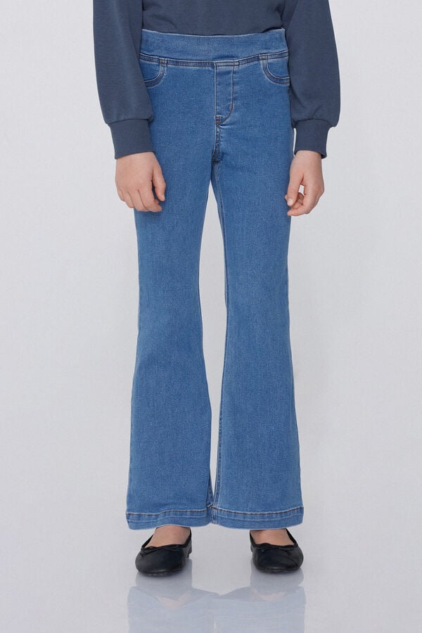 Tezenis Pantalones Largos de Denim Modelo Recto Superdescuento