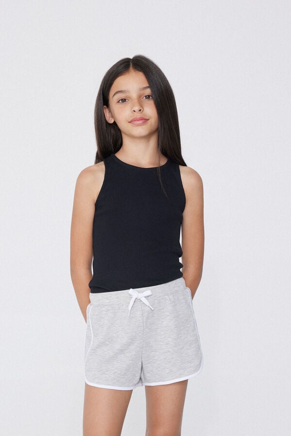 Tezenis Camiseta de Tirantes Anchos de Canalé para Niña Ofertas especiales