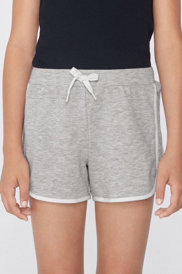Tezenis Shorts Felpa Algodón Ribetes Niña Rebajas de fin de temporada