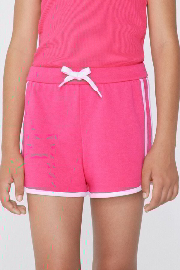 Tezenis Shorts Felpa Algodón Ribetes Niña