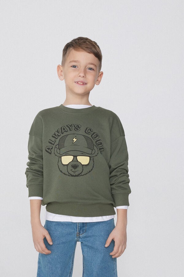 Tezenis Sudadera Manga Larga con Estampado para Niño Tienda