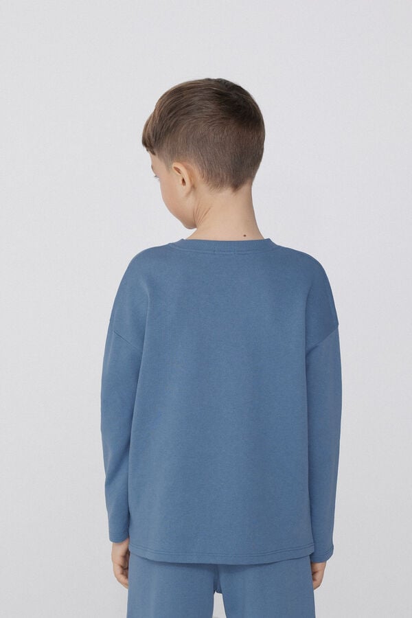 Tezenis Sudadera Manga Larga Cuello Redondo y Bolsillo Niño ÚLTIMAS EDICIONES