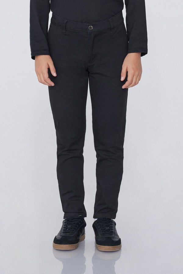 Tezenis Pantalones Chinos de Algodón Elástico