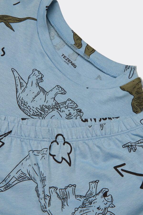 Tezenis Pijama Corto Niño Media Manga Algodón Estampado Dino Ahorra y exporta