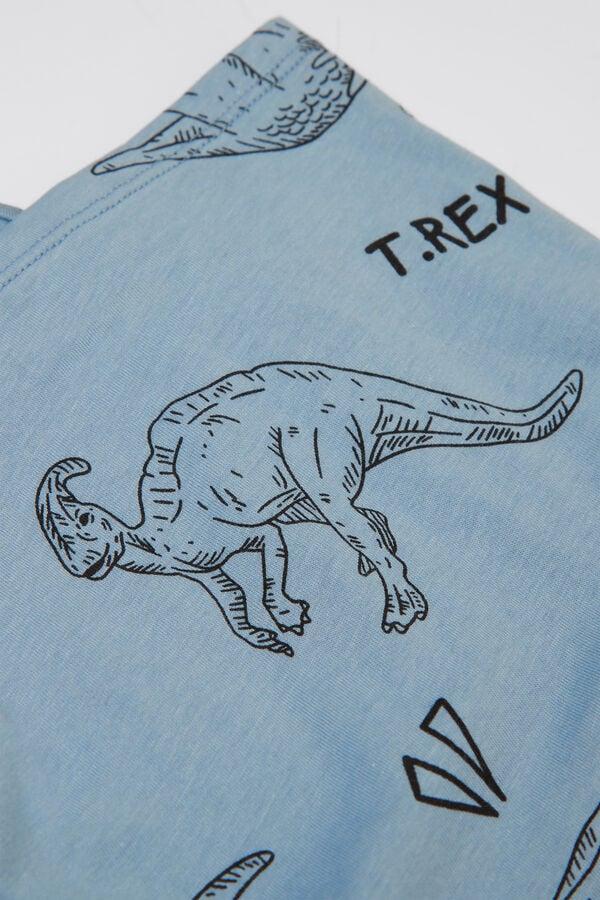 Tezenis Pijama Corto Niño Media Manga Algodón Estampado Dino Ahorra y exporta