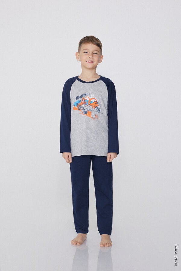 Tezenis Pijama Largo Algodón Estampado Hot Wheels para Niño