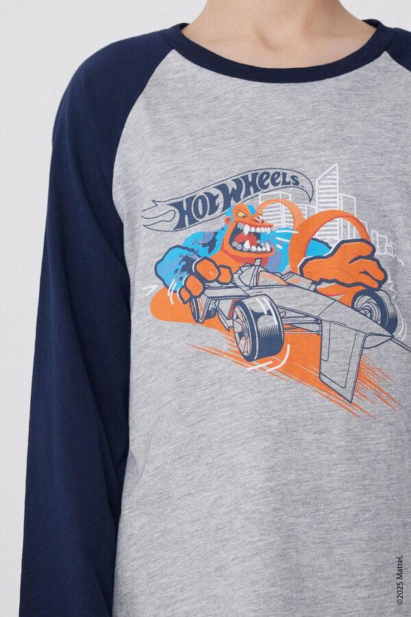 Tezenis Pijama Largo Algodón Estampado Hot Wheels para Niño En oferta