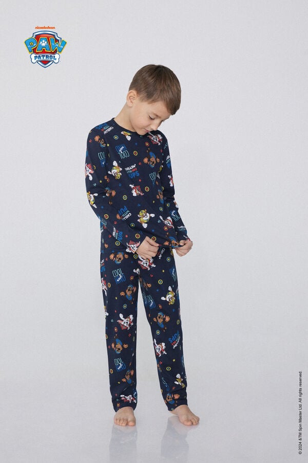 Tezenis Pijama Largo Algodón Estampado Paw Patrol Niño Descuentos del mes