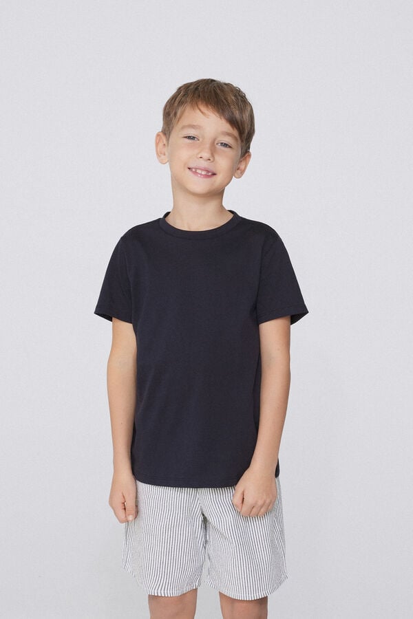 Tezenis Pijama Corto de Manga Corta de Algodón para Niño Rebajas de fin de temporada