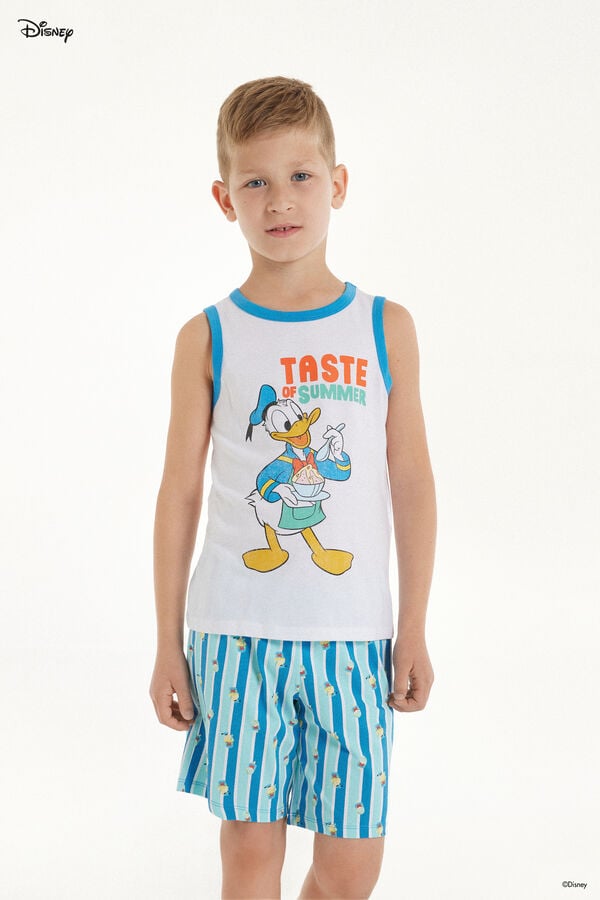 Tezenis Pijama Corto de Algodón con Estampado Disney para Niño Precio ultrabajo