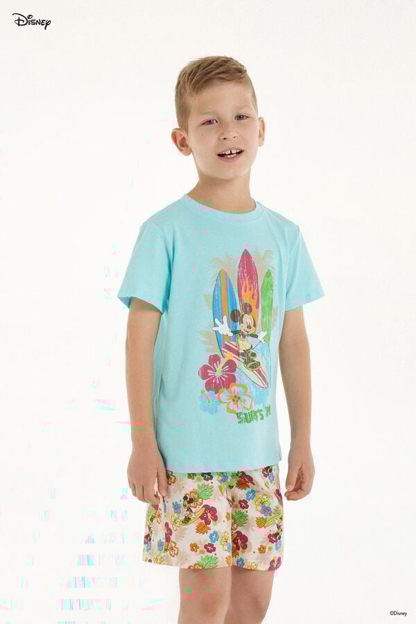 Tezenis Pijama Corto con Estampado de Mickey Mouse de Disney para Niño Devoluciones gratuitas