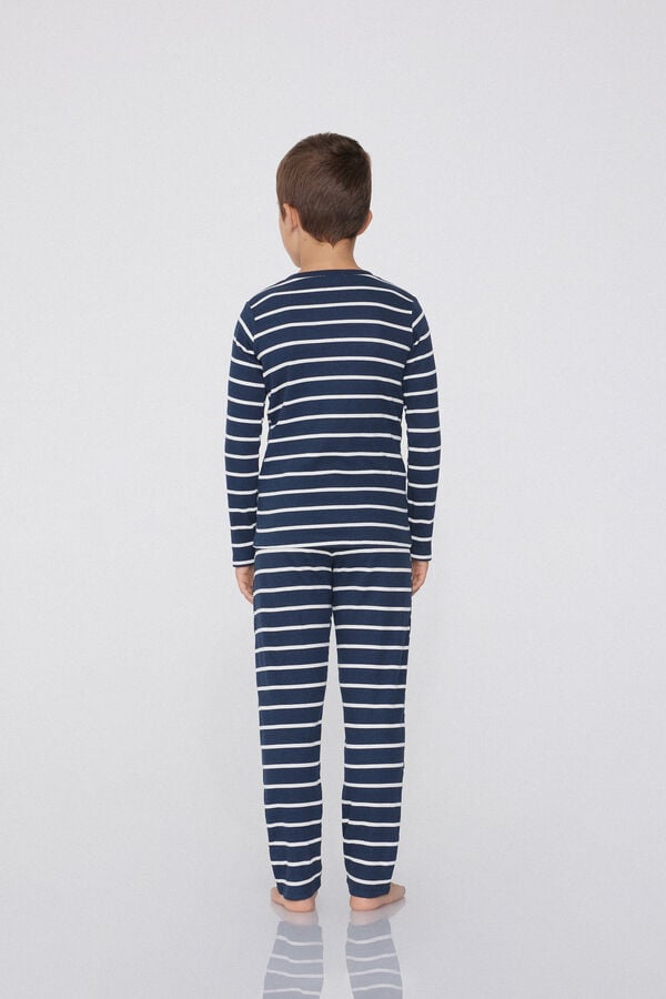 Tezenis Pijama Largo de Canalé de Algodón para Niño Outlet