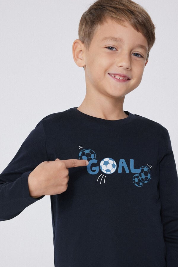 Tezenis Pijama Largo Algodón Grueso Gol Outlet online