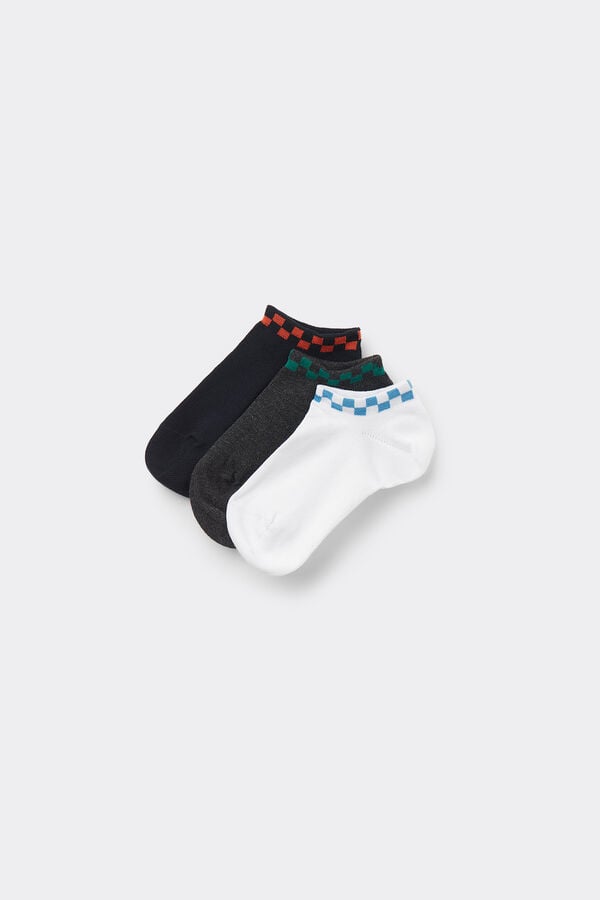 Tezenis 3 Pares de Calcetines Tobilleros de Algodón Estampados para Bebé