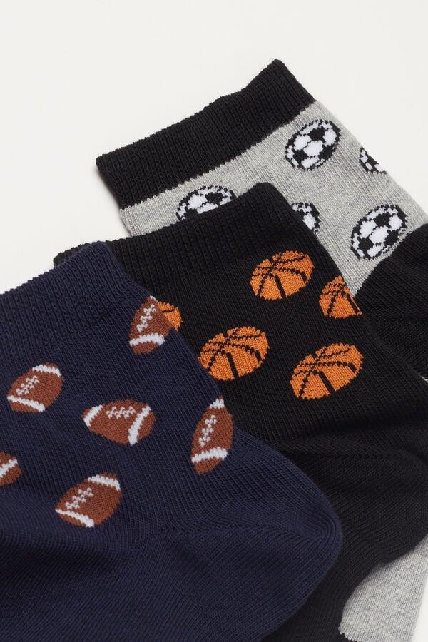 Tezenis 3 Pares Calcetines Cortos Algodón sin Borde Estampado Niño Descuento