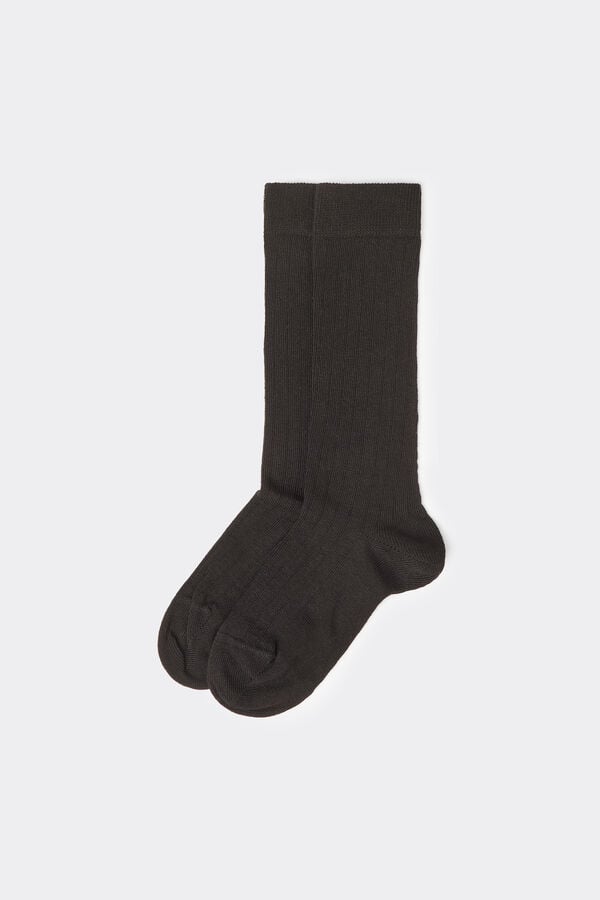 Tezenis Calcetines Largos de Canalé de Algodón para Niño Mejor oferta