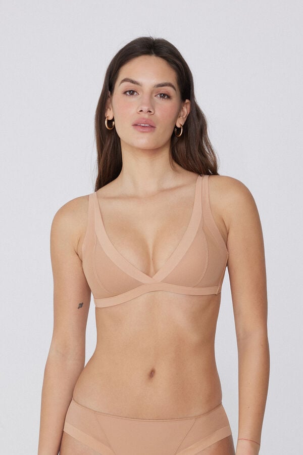 Tezenis Sujetador triangular con relleno ligero de tul Havana Essential Precio de fábrica