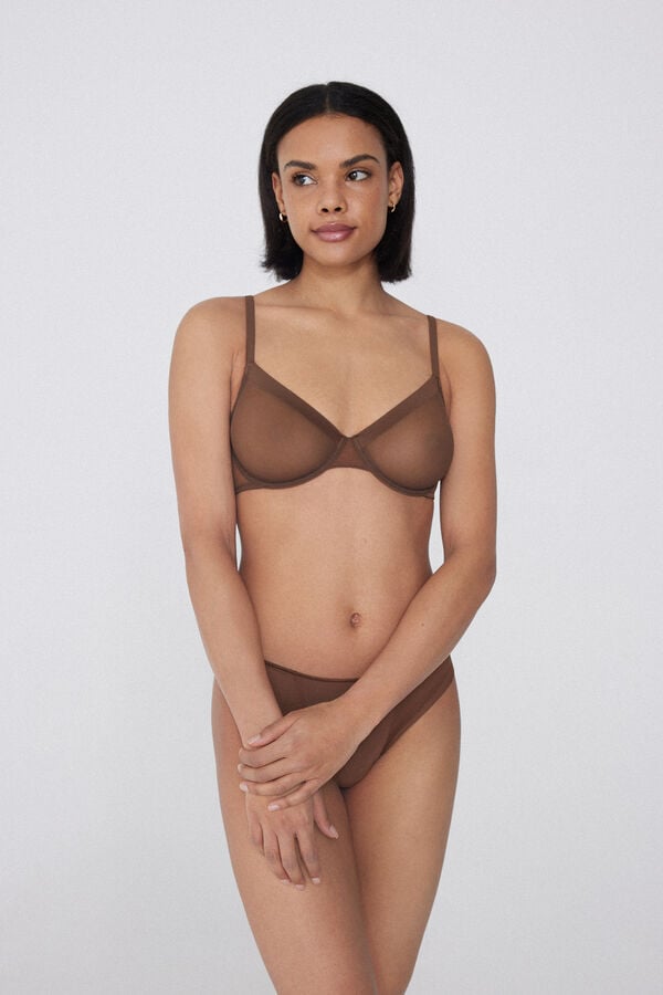 Tezenis Sujetador balconette de tul Paris Essential Promoción por tiempo limitado