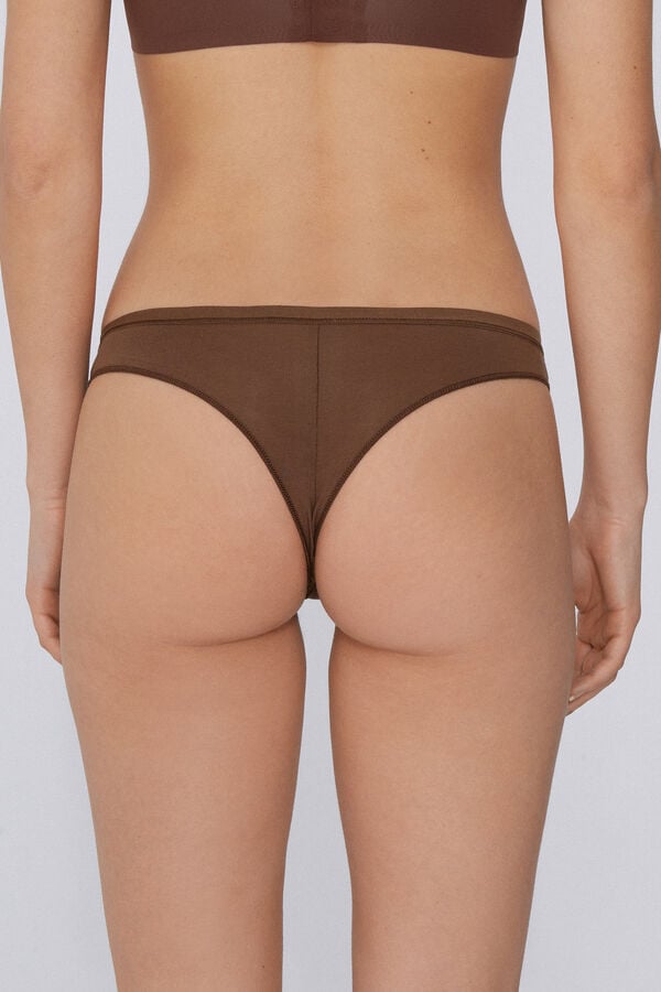 Tezenis Brasileña en Algodón Orgánico Color Sólido Liquidación