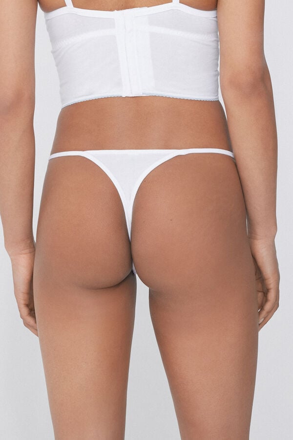 Tezenis Tanga Tira Lateral Fina de Algodón Fairy Princess Ahorra y exporta