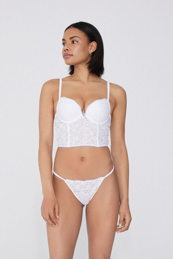 Tezenis Tanga Tira Lateral Fina de Algodón Fairy Princess Ahorra y exporta