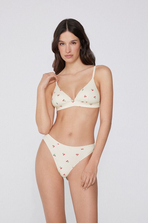 Tezenis Sujetador Triángulo Algodón Lisbon Comfy Rib Precios de Black Friday