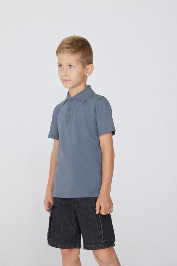 Tezenis Polo de Manga Corta de Algodón para Niño 2025
