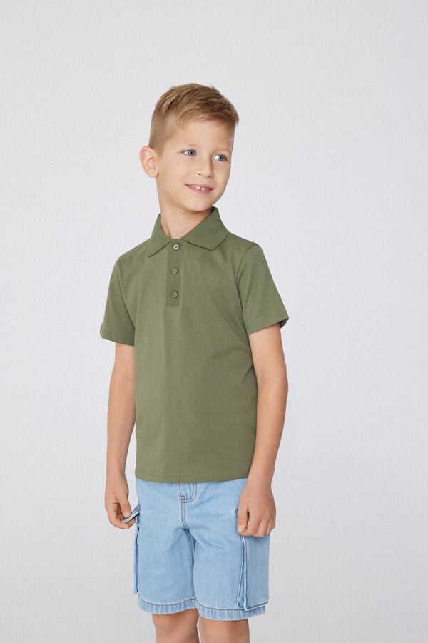 Tezenis Polo de Manga Corta de Algodón para Niño En línea