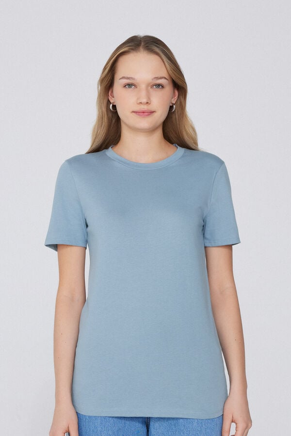 Tezenis Camiseta Basic Cuello Redondo de Algodón
