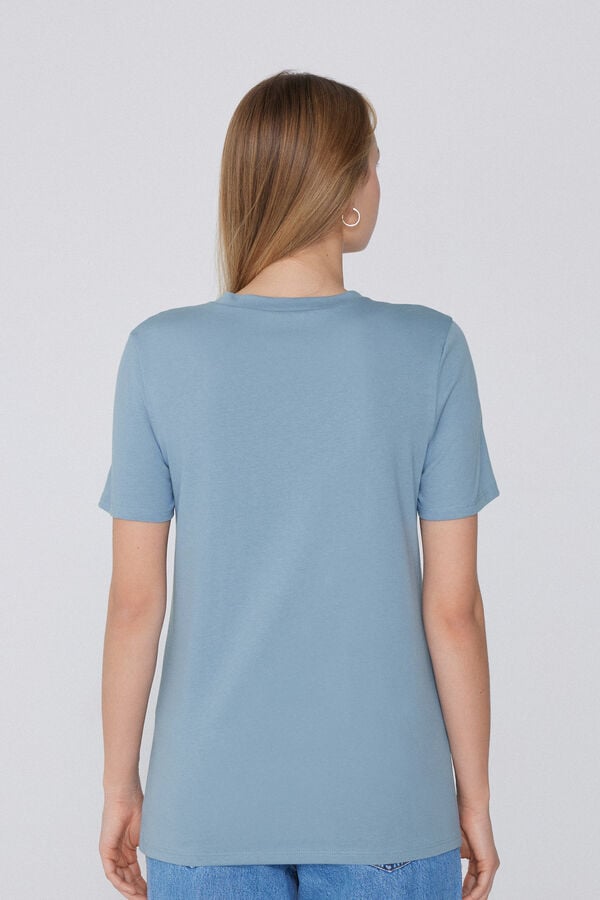 Tezenis Camiseta Basic Cuello Redondo de Algodón Promoción por tiempo limitado