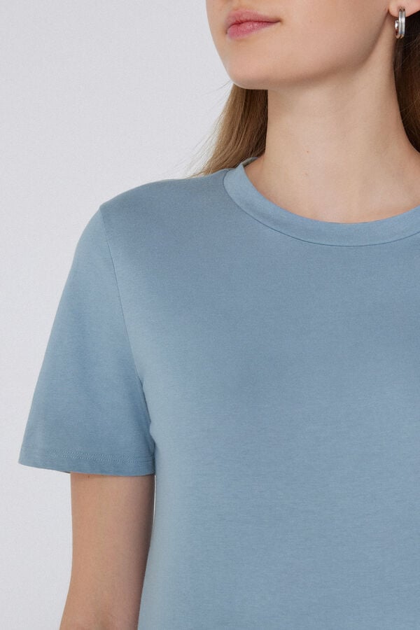 Tezenis Camiseta Basic Cuello Redondo de Algodón Promoción por tiempo limitado