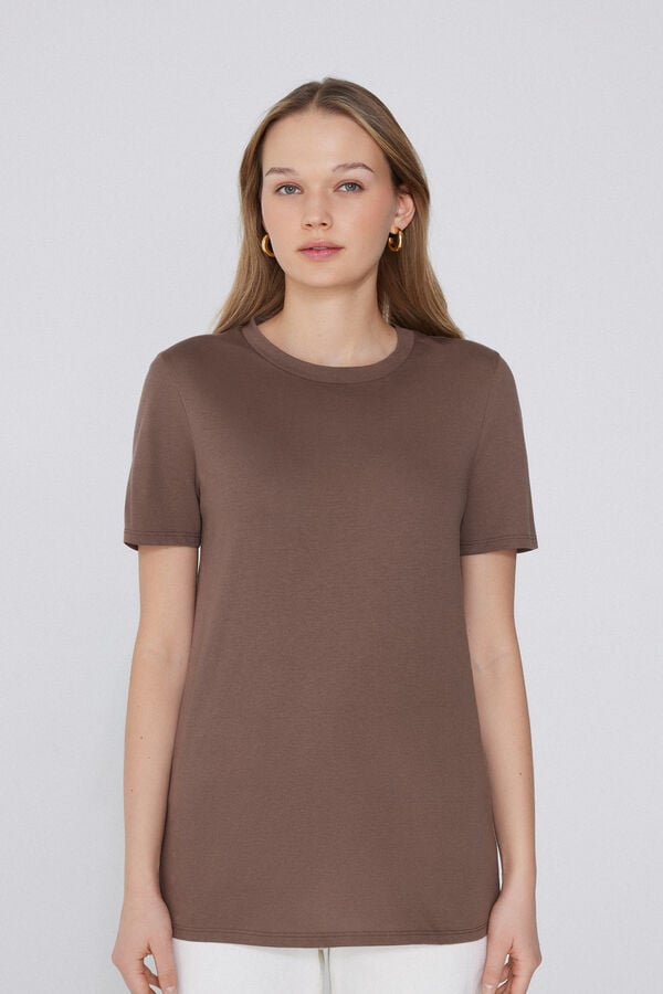 Tezenis Camiseta Basic Cuello Redondo de Algodón