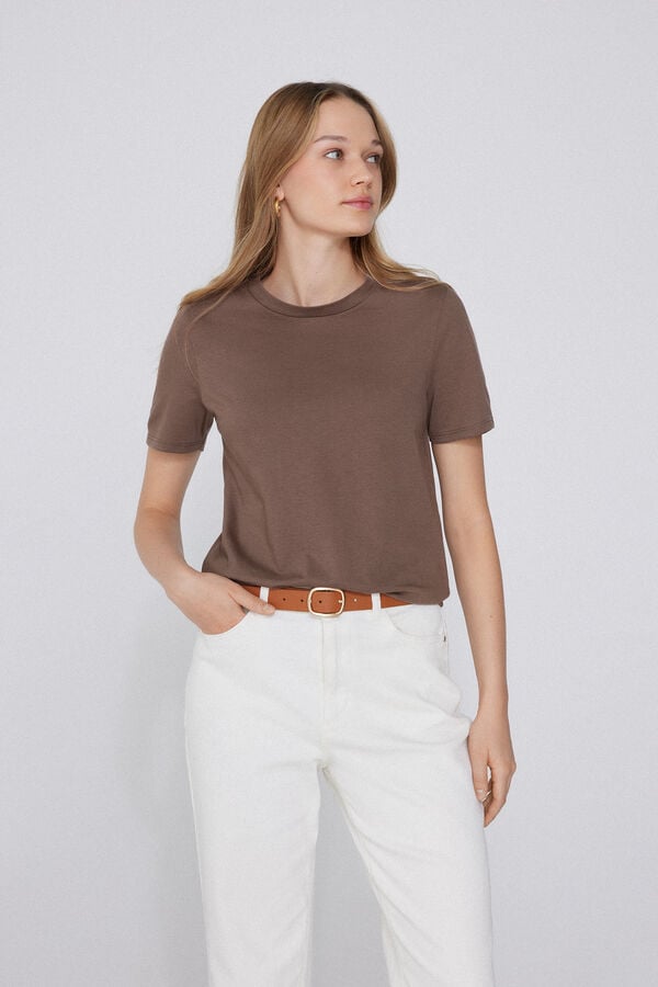 Tezenis Camiseta Basic Cuello Redondo de Algodón Solo hoy