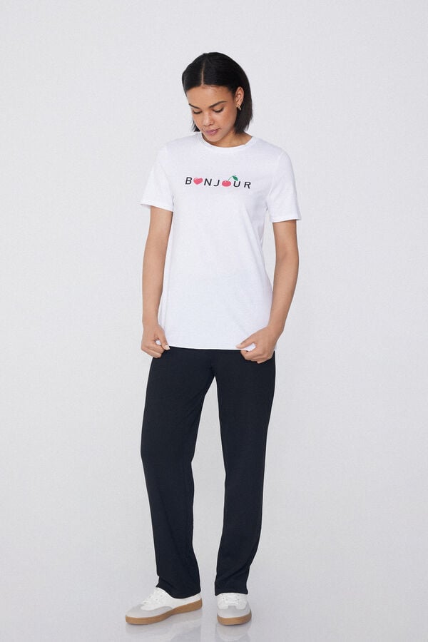 Tezenis Camiseta Algodón con Estampado Tienda de fábrica