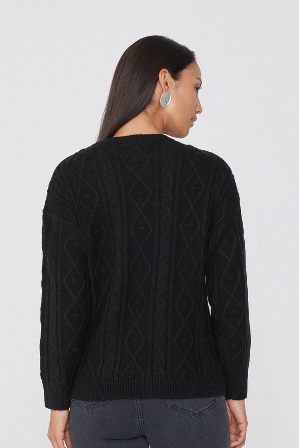 Tezenis Jersey de Cuello Redondo Trenzado Ahorra y exporta