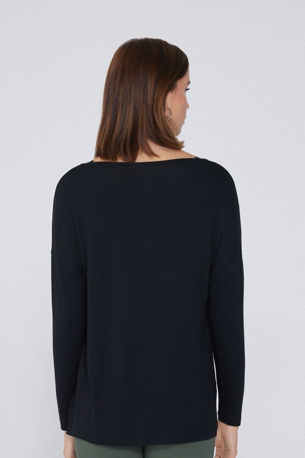 Tezenis Camiseta Manga Larga Viscosa Escote Barco Outlet