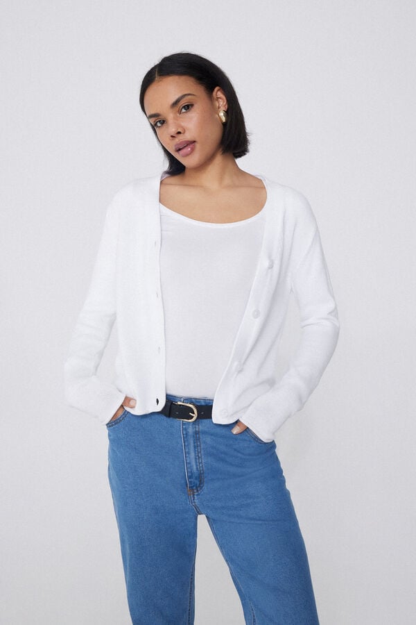 Tezenis Cárdigan Manga Larga Canalé Algodón En oferta