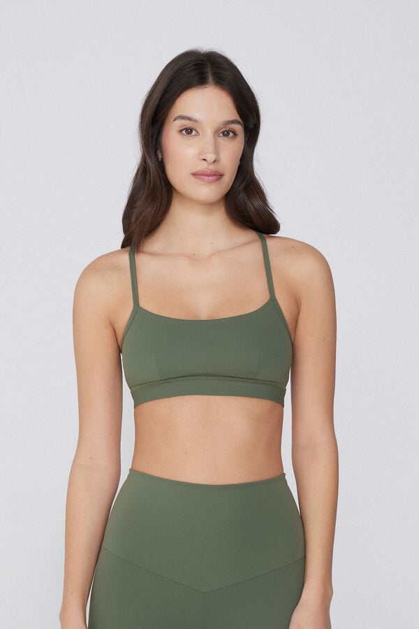 Tezenis Top Deportivo Corto con Relleno y Tirantes Finos Promoción trimestral