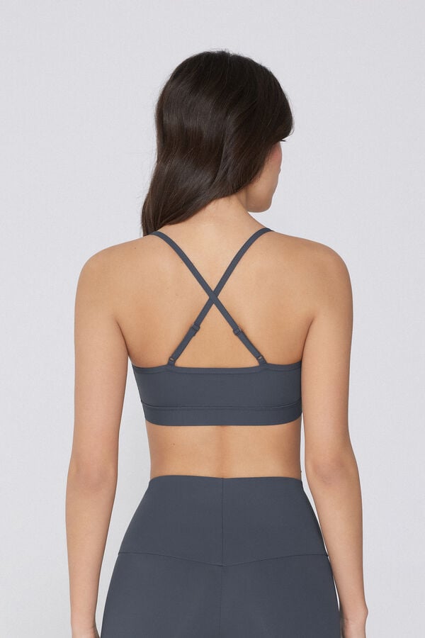 Tezenis Top Deportivo Corto con Relleno y Tirantes Finos Superdescuento