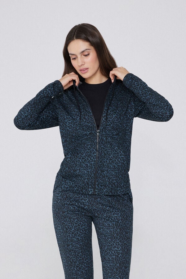 Tezenis Sudadera Capucha con Cremallera y Cordón Grandes descuentos