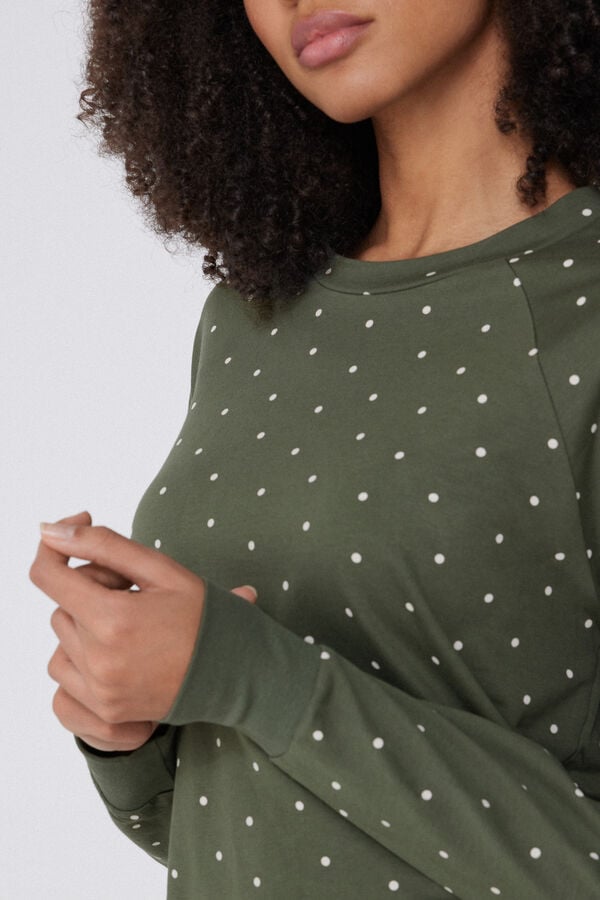 Tezenis Camiseta de Manga Larga con Cuello Redondo con Estampado Precios de Black Friday